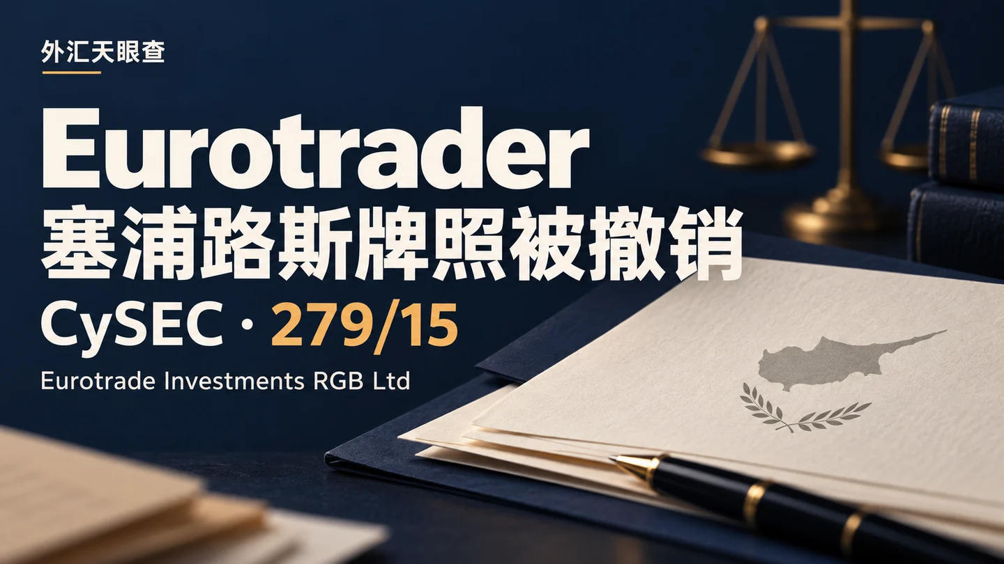 Eurotrader塞浦路斯牌照被撤销:CySEC指出管理与组织安排不合规